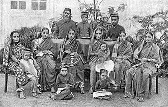 Une famille Bnei Israël à Bombay, vers 1900