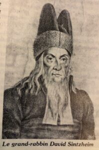 Portrait du grand-rabbin David Sintzheim