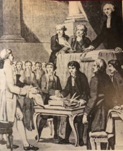 assemblée des notables ou Grand Sanhédrin en séance
