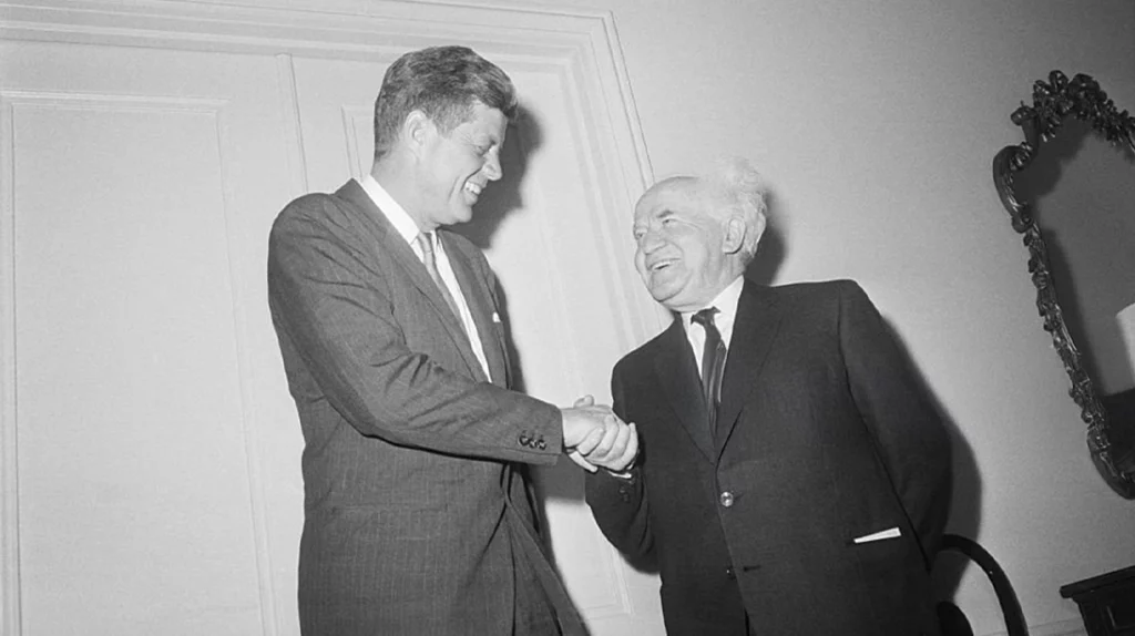 John Fitzgerald Kennedy et David Ben Gourion