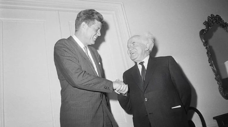 John Fitzgerald Kennedy et David Ben Gourion